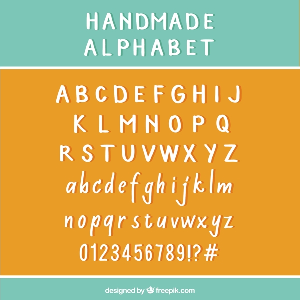 手工制作的字母