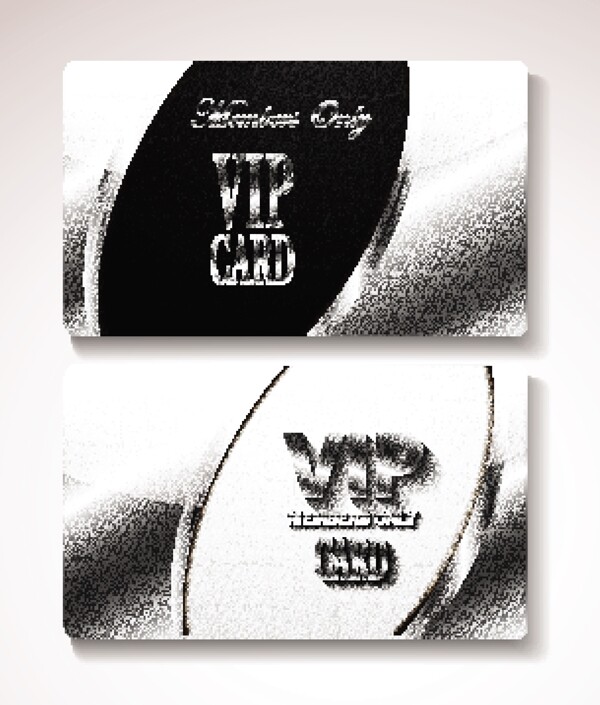 VIP银卡设计矢量素材