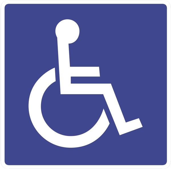 外国交通图标残疾人专用