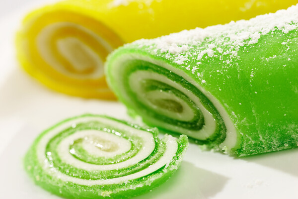 绿色果冻糖图片