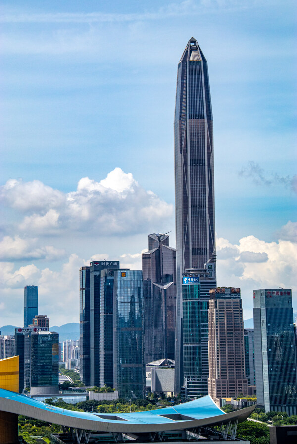 城市高楼建筑背景海报素材图片