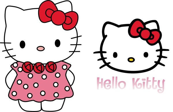 HelloKitty粉色矢量猫米