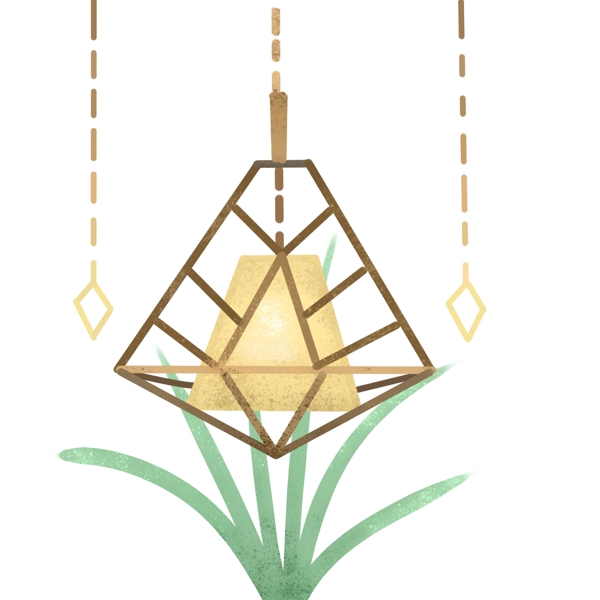 精美植物吊灯家具