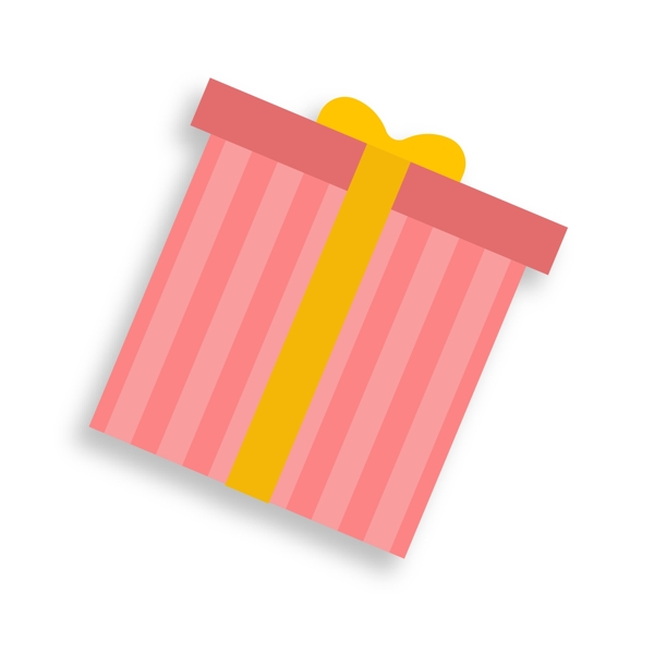 粉红色礼物盒装饰素材