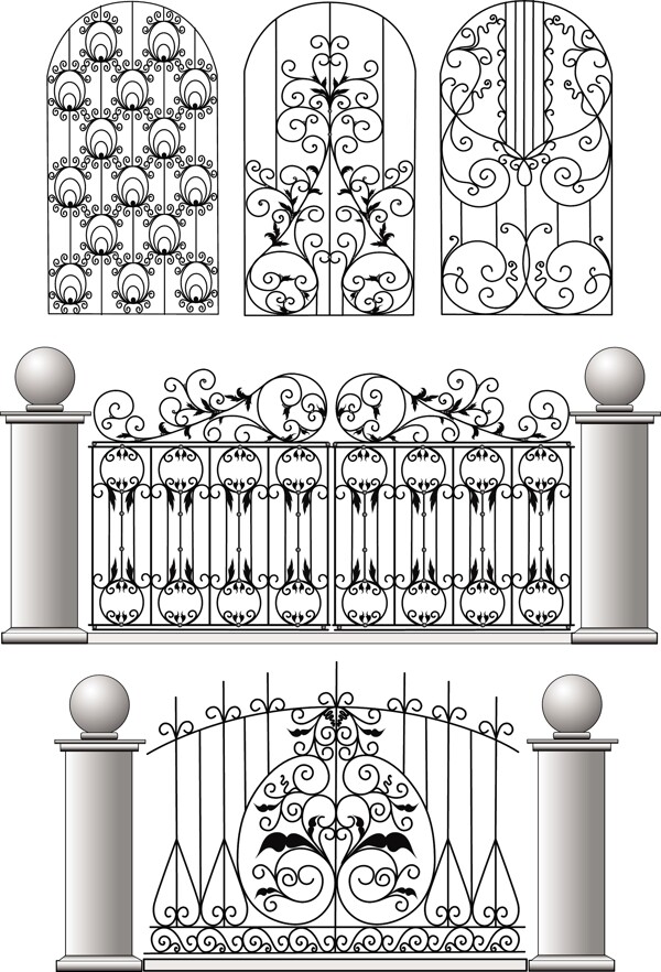 铁艺矢量素材图片