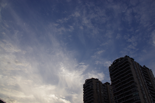 黄昏天空图片