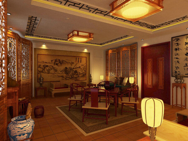 中式餐厅茶室