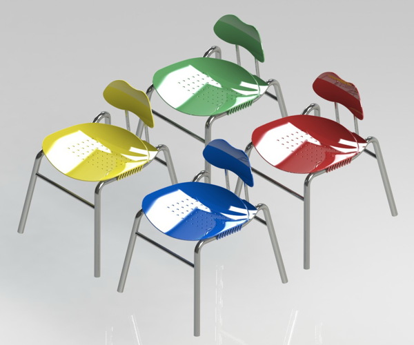 monospring塑料椅子