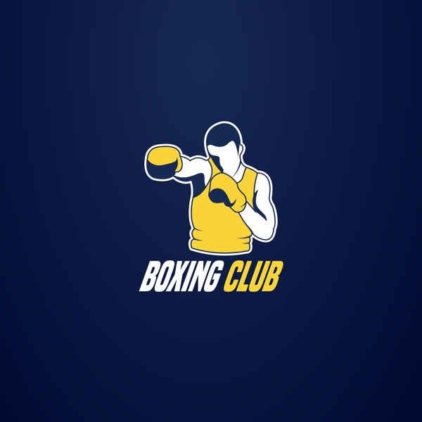 拳击比赛培训俱乐部标志logo