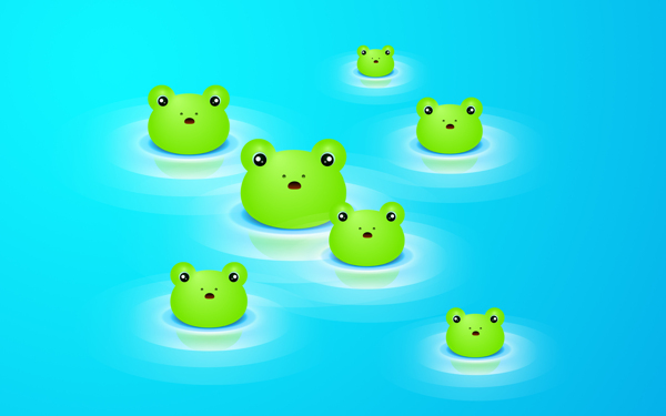 水上青蛙图片