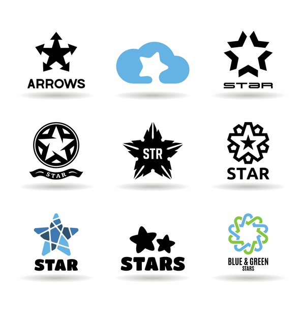 五角星logo设计