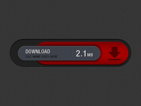 下载按钮PSD素材