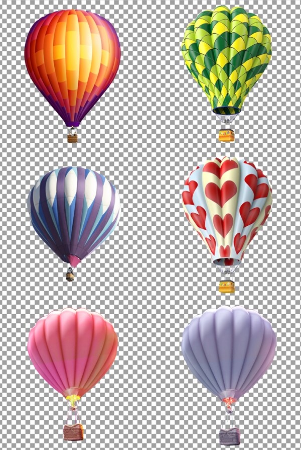 漂浮的的热气球图片