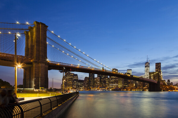 美丽城市桥梁风景图片