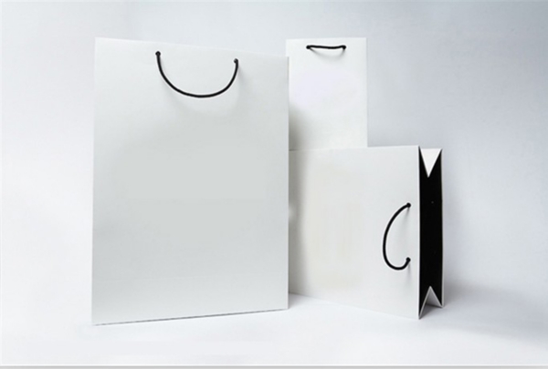 空白手提纸袋LOGO展示背景