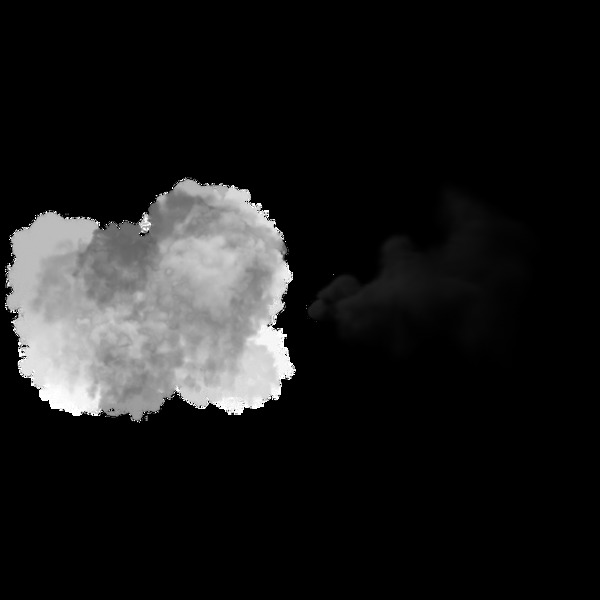 黑色烟雾免抠png透明图层素材