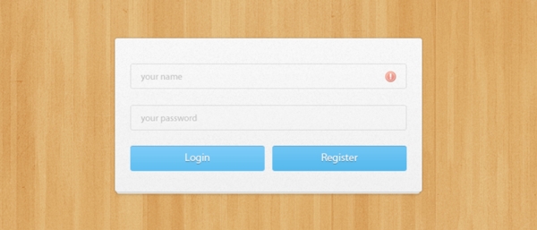 清新简洁的登陆框