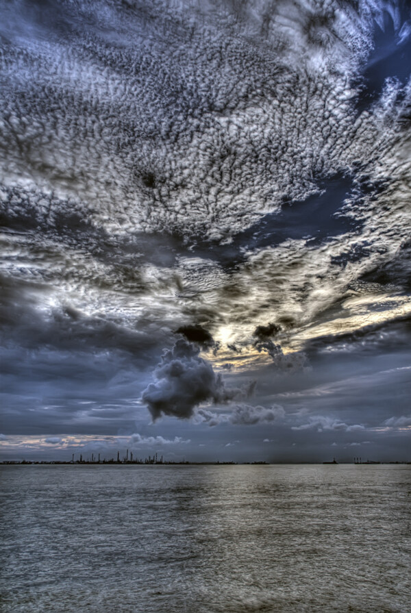 夕阳海景图片