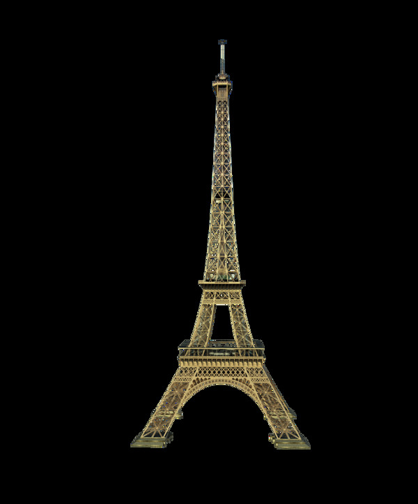 棕色调埃菲尔铁塔免抠png透明图层素材