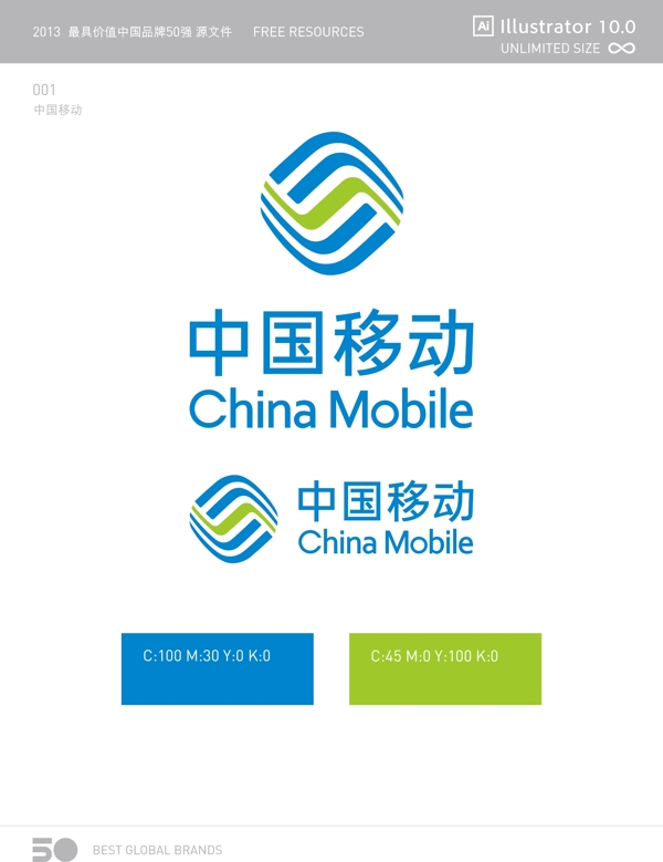 中国移动logo矢量免费素材