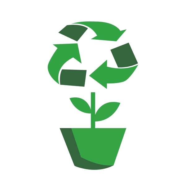 绿色节能减排可回收标识