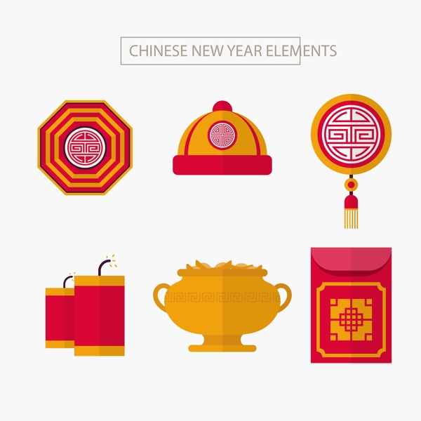 中国新年矢量元素集