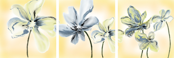 白色花朵装饰画