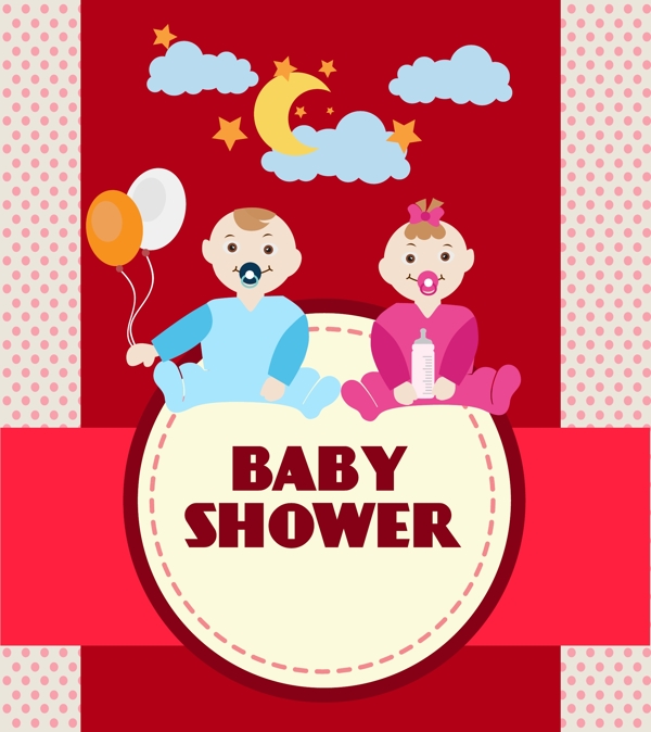 扁平化母婴海报