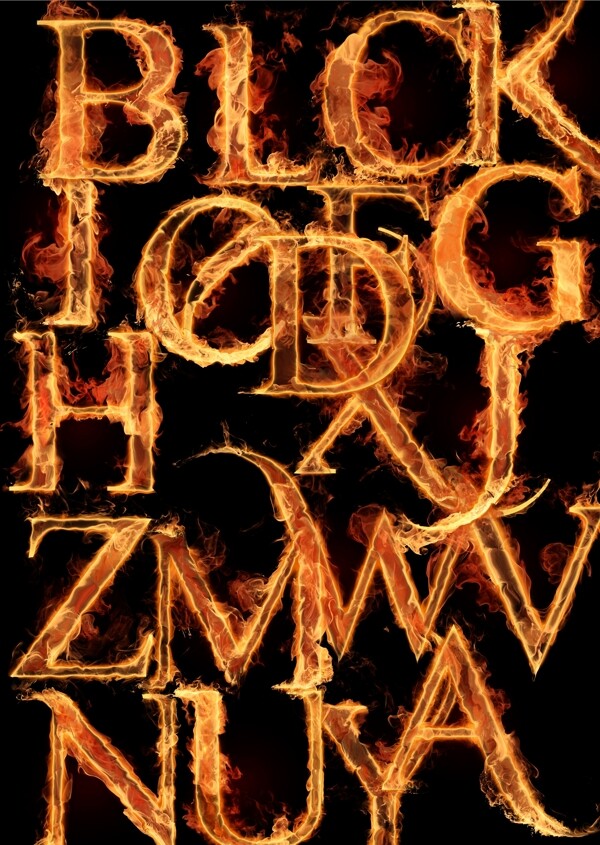 火焰字母