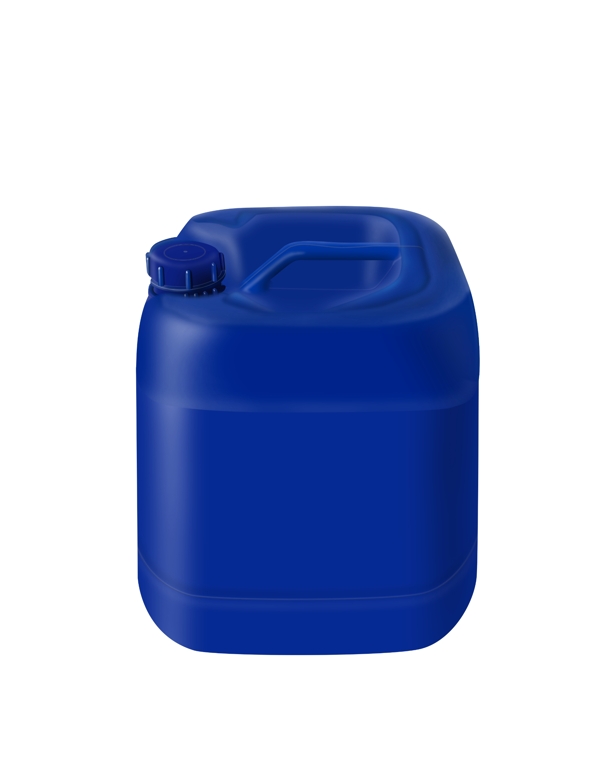 蓝色塑料桶油桶png格式psd源文件