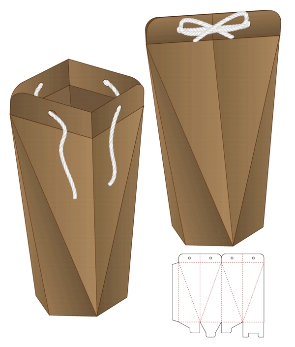 纸质包装盒刀模设计图