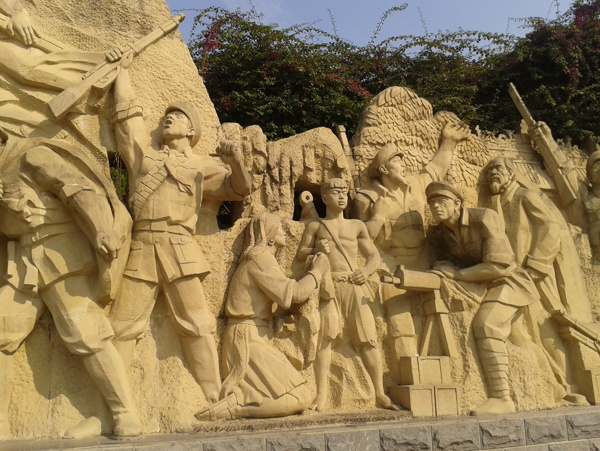 农民起义石雕像图片