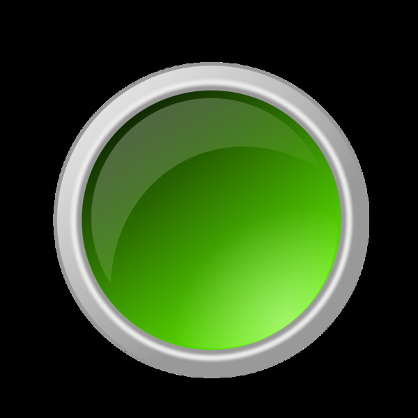 有光泽的绿色按钮