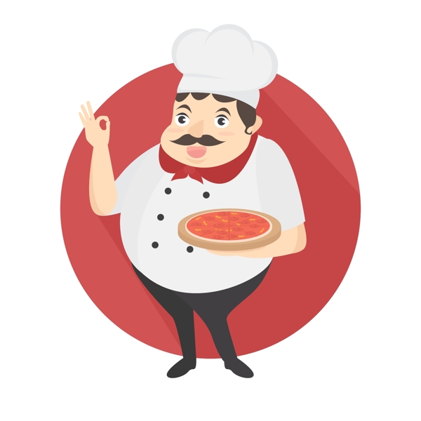 做披萨的意大利厨师