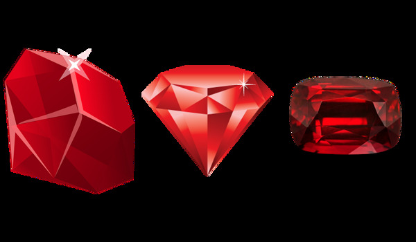 顶级红宝石钻石免抠png透明图层素材