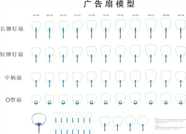 广告扇模型