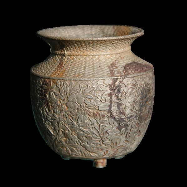 复古古董陶器元素
