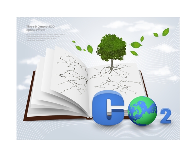 二氧化碳图书背景图片