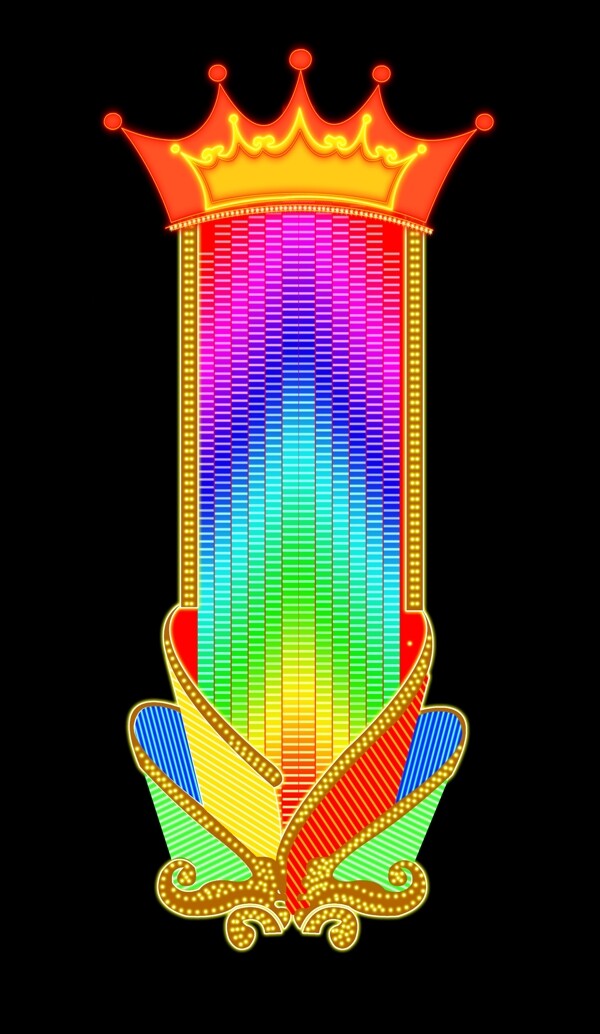 高清晰霓虹灯设计素材图片1