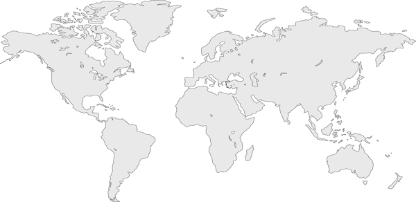 简单的世界地图的免费矢量