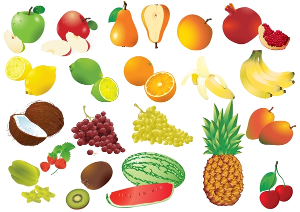 水果系列矢量图片
