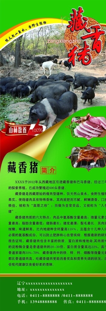 藏香猪肉海报图片