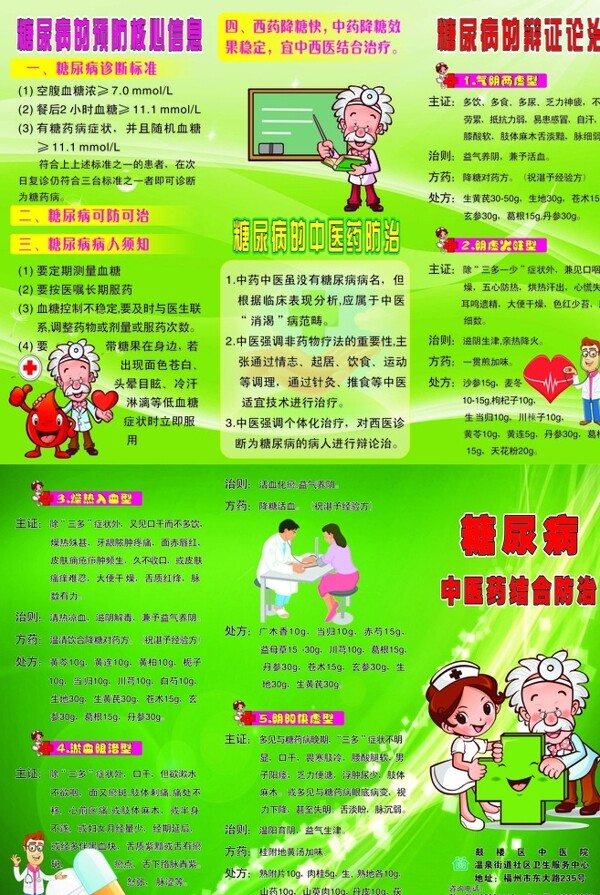 糖尿病3折页图片