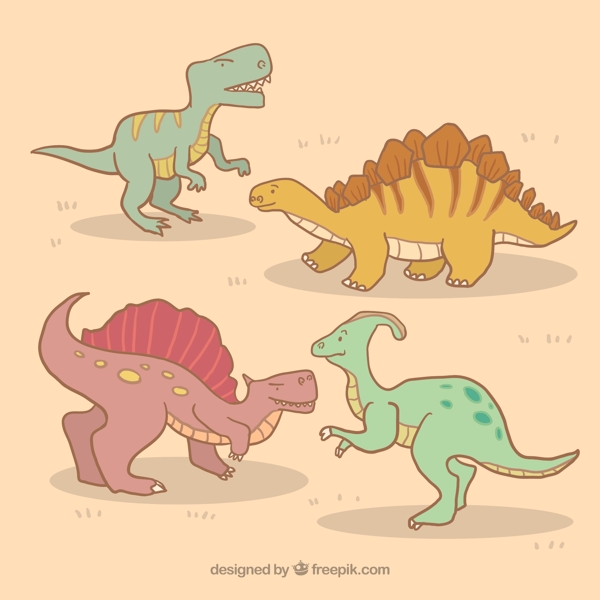 手绘恐龙收藏