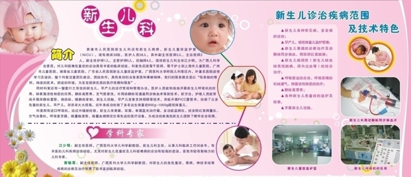 新生儿科展板图片
