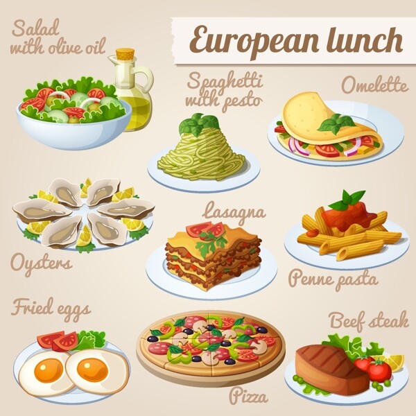 欧洲的午餐素材免费下载