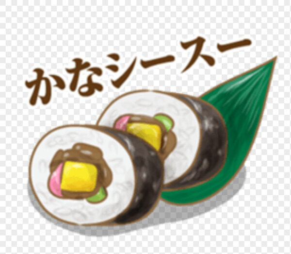 两块美味的芝士寿司和一片绿叶装饰