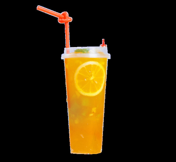清凉解渴大杯果粒橙健康鲜果茶果茶果汁