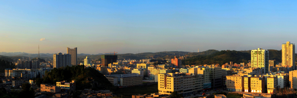 夕照水西图片