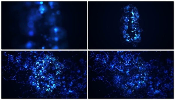 蓝色光背景视频素材